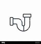 Plumbing Icon Thin sketch template