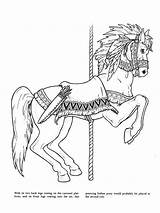 Coloring Pages Horse Carousel Merry Round Go Printable Colouring Adult Sheets Books Animals Kids Book Animal Print Color Abc Choose sketch template