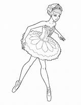 Bailarina Colorir sketch template