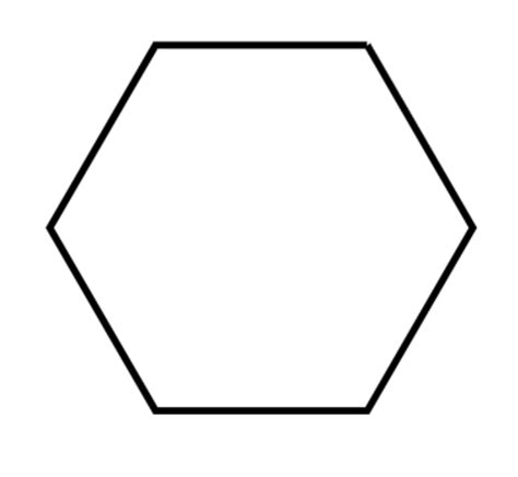 hexagon  sided shape   sides