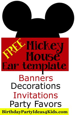 mickey mouse ears printable template mickey mouse ears pattern