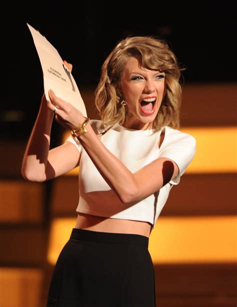 Taylor Swift Brought Her Enthusiasm — And Bare Midriff Celebrity