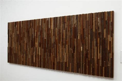 wanddeko holzstreifen recycelt strukturierte oberflaeche bauholz large wood wall art reclaimed