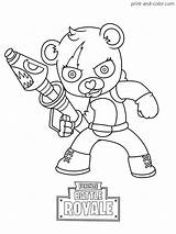 Fortnite Coloring Pages Color Print Kids Printable Battle Royale Colouring Cuddle Bear Boys Book Game Drawings Teamleader Mini Characters Cool sketch template