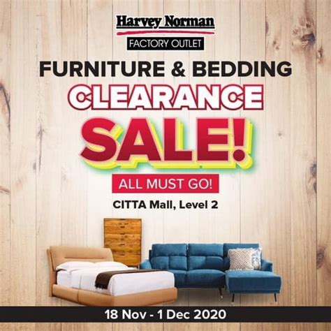 nov  dec  harvey norman furniture bedding clearance sale