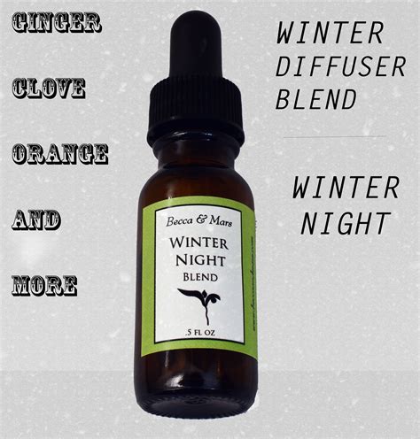 winter night essential oil aromatherapy blend is a rich