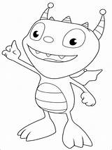 Henry Hugglemonster Colouring Coloring Pages Printable sketch template