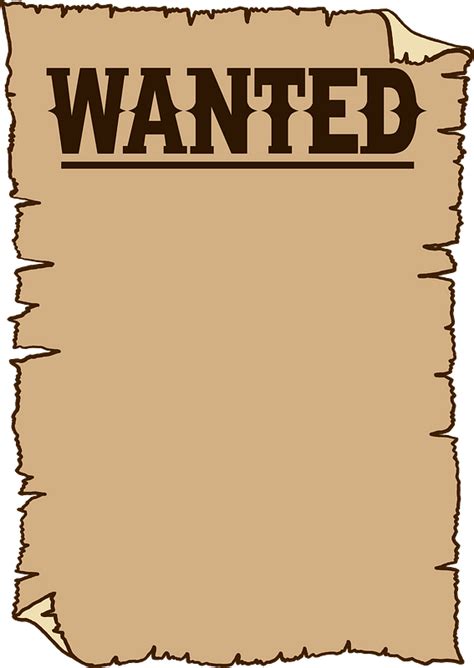 wanted poster template png