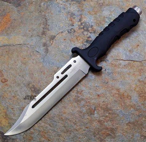 tactical military fixed blade hunting bowie combat survival knife