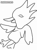 Coloring Pages Undertale Bird Red Printable Adults Kids sketch template