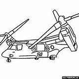 Coloring Helicopter Pages Chinook 22 Osprey Clipart Military Printable Helicopters Huey Cv Kids Rotor Tilt Drawing Color Ch Cool Clip sketch template