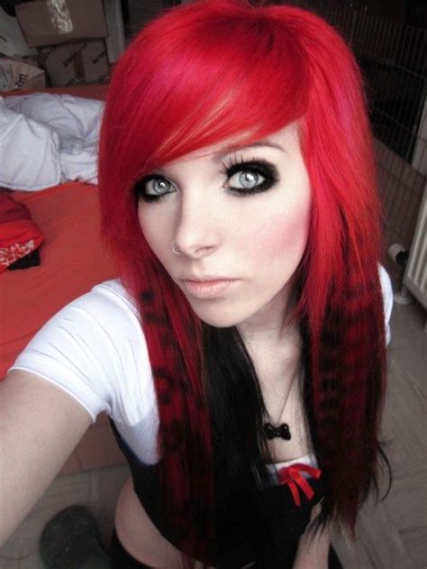 emo hairstyle for girls with coontails scene haircuts girl haircuts