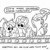 Cutie Mark Coloring Crusaders Pages Cheese Crusader Docwario Inspectors Colouring Getcolorings Print Cutiemark Color Deviantart Search Printable sketch template