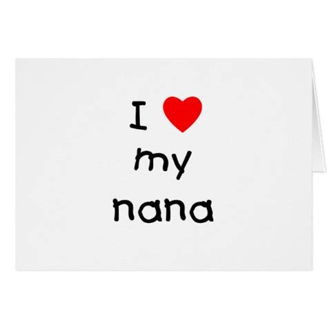 love  nana greeting card zazzle