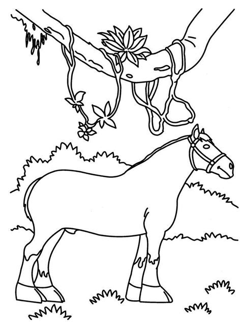 horse coloring page printable