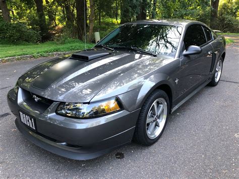 dark shadow gray  ford mustang