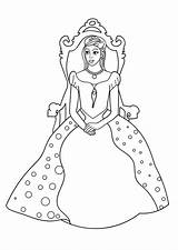 Prinzessin Colorare Principessa Trono Disegno Thron Malvorlage Ausmalbilder Ausmalbild Tron Ausdrucken sketch template
