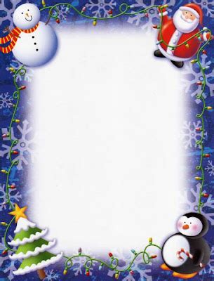 christmas border january