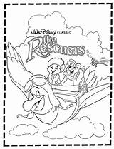 Rescuers Coloring Pages Under Down Disney Contest Movie Paper Kids Dolls Sheets Books Film Colouring Bianca Newspaper Bernard March Return sketch template