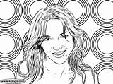 Spears Britney Coloring sketch template