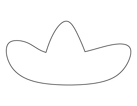 printable sombrero template printable templates