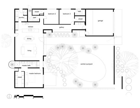 shaped house plans  courtyard house plans ranch courtyard  description youtube