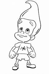 Jimmy Neutron Coloring Pages Sketch Cartoon Cartoonbucket Drawings Kids Children Characters Color Funny Book Clipart Sketches Cartoons Gif Choose Board sketch template