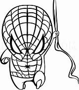 Spiderman Dragoart Clipartmag Spider sketch template