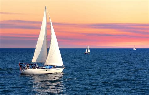 sailboats   water  sunset hope  glory inn