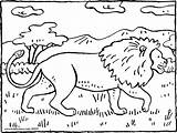 Coloring Savannah Pages Lion Colouring Nature Getdrawings Getcolorings sketch template