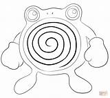 Pokemon Poliwhirl Coloring Pages Color Printable Print Drawing sketch template