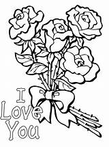 Valentine Coloring Pages Printable Boyfriend Color Mom Girlfriend Crayola Flower Valentines Sheets Mothers Kids Cards Print Z31 Colouring Roses Rose sketch template
