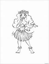 Hula Coloringpagesonly sketch template