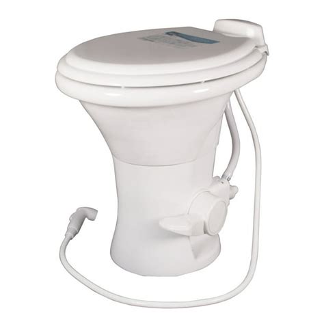 dometic  standard  series gravity flush toilet  hand spray white walmartcom
