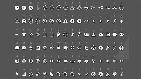 high quality  symbol fonts  web designers hongkiat