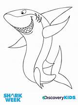 Shark Coloring Kids Pages Megalodon Sharks Whale Happy Week Discovery Color Clark Colouring Drawing Activities Clipart Print Crafts Coloringhome Bruce sketch template