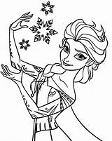 Elsa Coloring Pages Frozen Snowflake Queen Beautiful Anna Create Princess Clipart Face Printable Let Go Color Drawing Colouring Getcolorings Disney sketch template