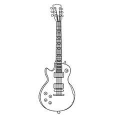 electric guitar coloring pages printable resortdominicano