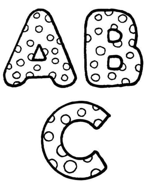 abc  printable coloring pages