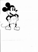 Mickey Mouse Gangster Template sketch template