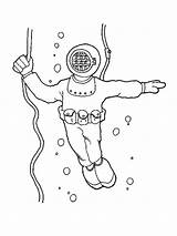 Scuba Coloring Pages Diving Kids Printable Color Bright Colors Favorite Choose sketch template