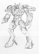 Beast Wars Transformers Pages Colouring sketch template