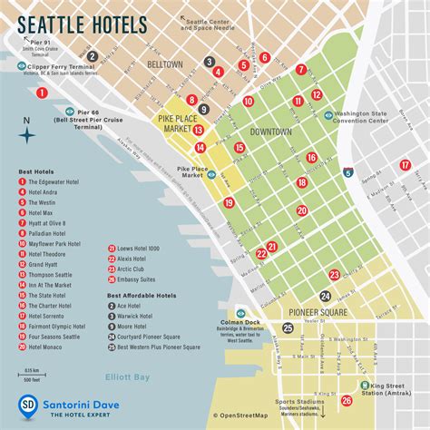 seattle hotel map updated