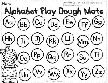 alphabet playdough mats   printable princess tpt
