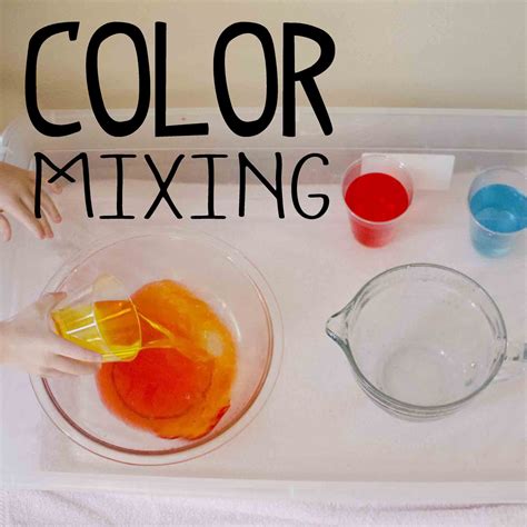 color mixing science station busy toddler