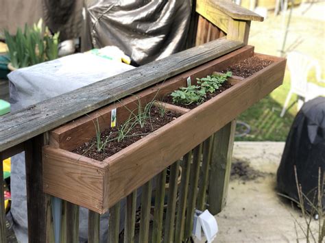Got Bored During Quarantine And Made An Herb Planter Box That Mounts To