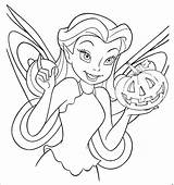 Coloring Fairy Pages Kids Halloween Coloringbay sketch template