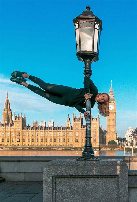 beautiful yoga poses  famous cities fubiz media