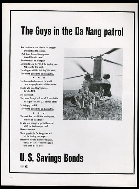1967 Vietnam War Da Nang U S Army Helicopter Photo Us Savings Bonds