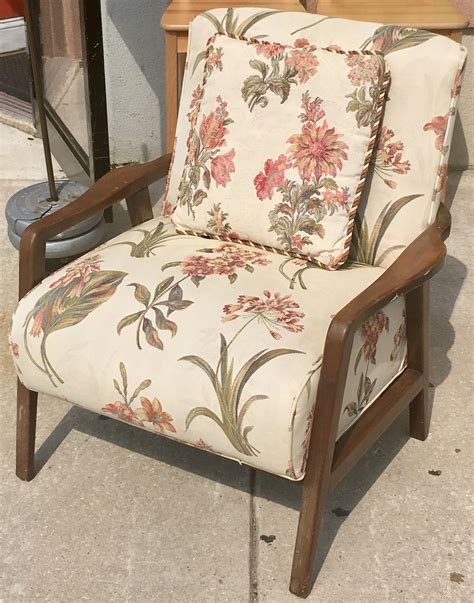 uhuru furniture collectibles floral pattern armchair pillow  sold